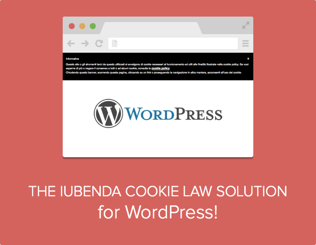 Plugin da Cookie Solution do iubenda para WordPress