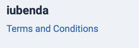 How to add iubenda’s Terms and Conditions on Joomla