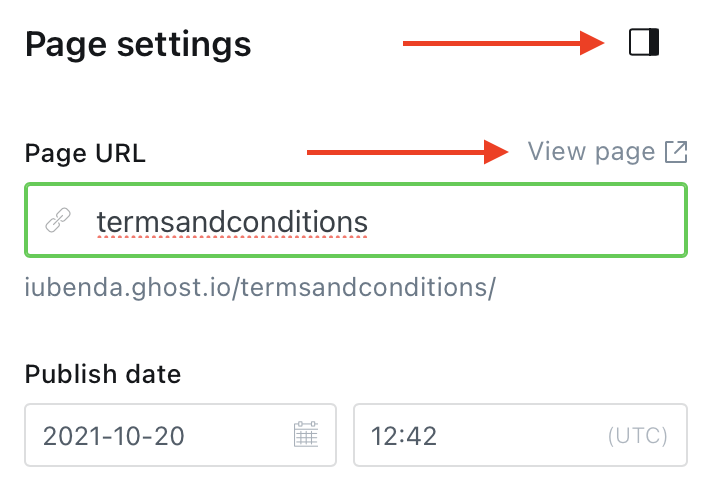 How to add Terms and Conditions on Ghost