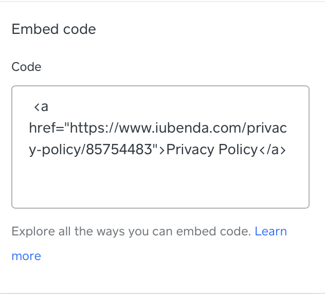 How to add a Privacy Policy on Weebly