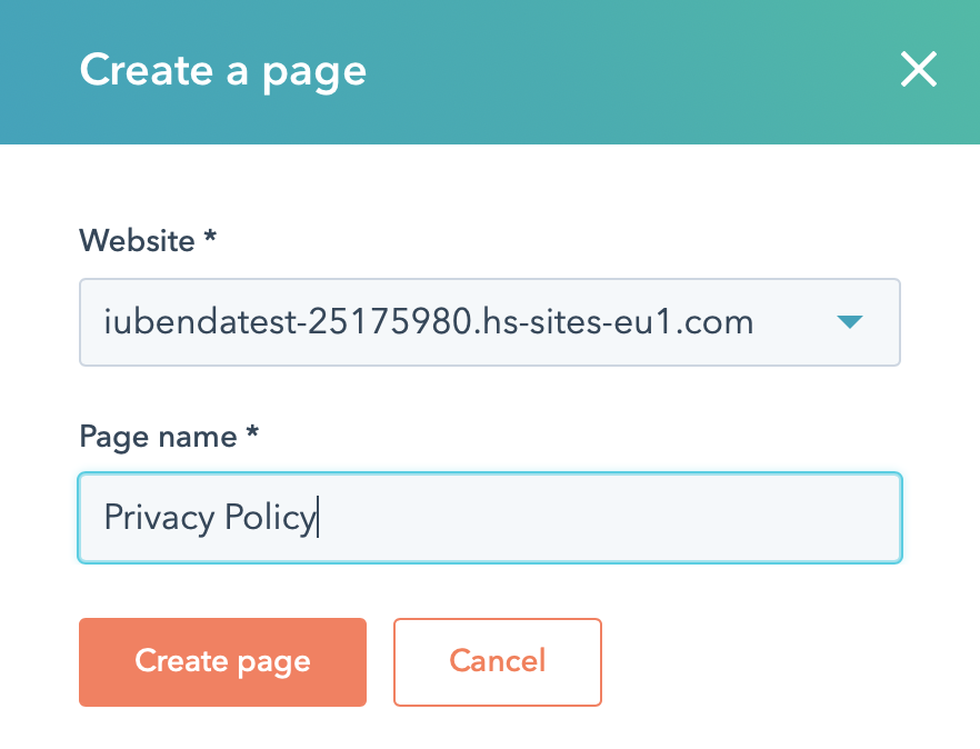 Come aggiungere una privacy policy a HubSpot
