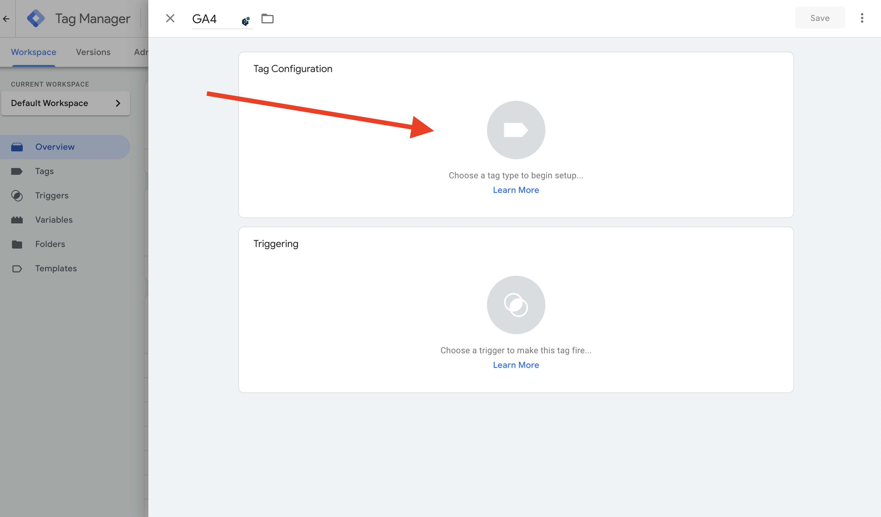 Google Tag Manager - Creating a tag