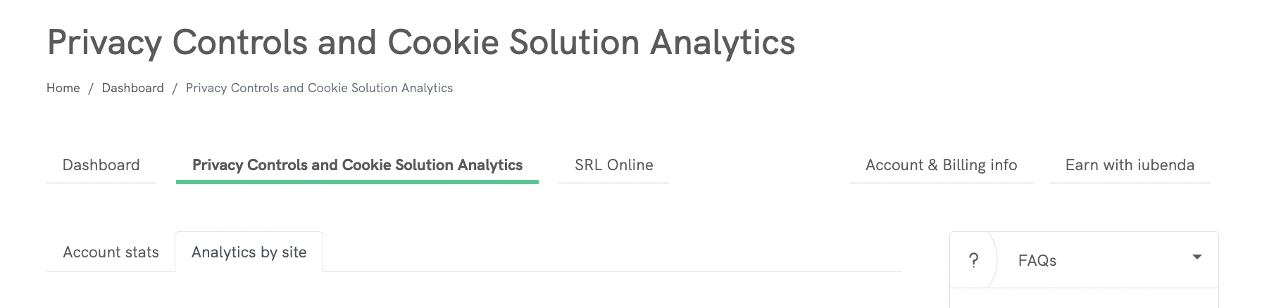 Cookie Solution Analytics