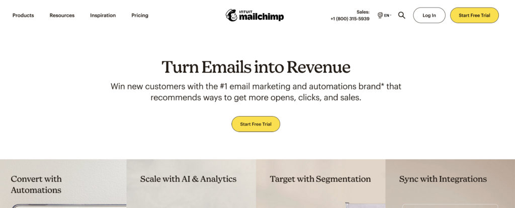 mailchimp - mass mailing service